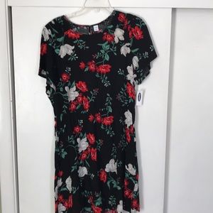 Midi length floral dress